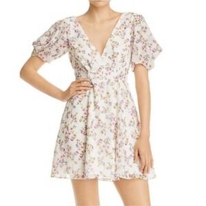 Fame and Partners longina floral print mini dress, size 0, nwt